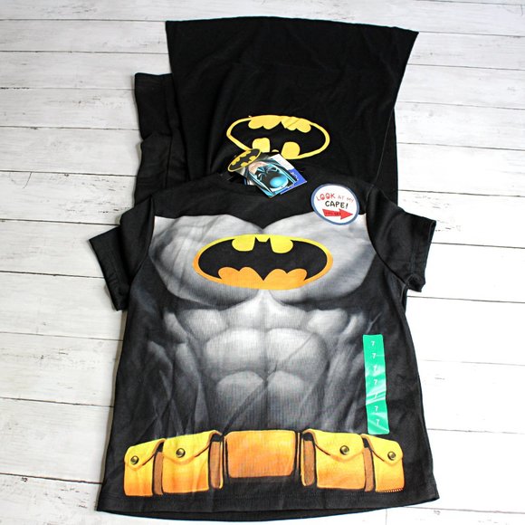 DC Comic Boy's Batman Pajama Set Size 7 Short Sleeve - Picture 1 of 5
